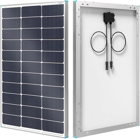 Renogy 100W Solar Panel N-Type, 12V 100 Watt Solar Panel 16BB 25% High-Efficiency, N-Type Solar Panels for RV Marine Boat Trailer Camper Rooftop Farm and Other Off-Grid System by RenogySolar