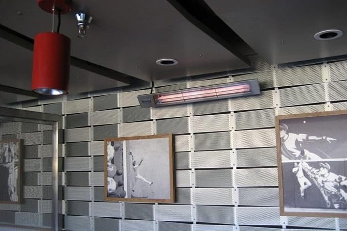 Infratech SL Series Slimline Single Element Anodized Aluminum 42.5" 2400W Matte Black Outdoor Heater
