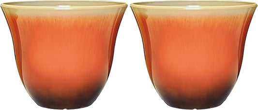 Classic Home and Garden Resin Planter, 15" | Tequila Sunrise | Pack of 2 | Flower Pot
