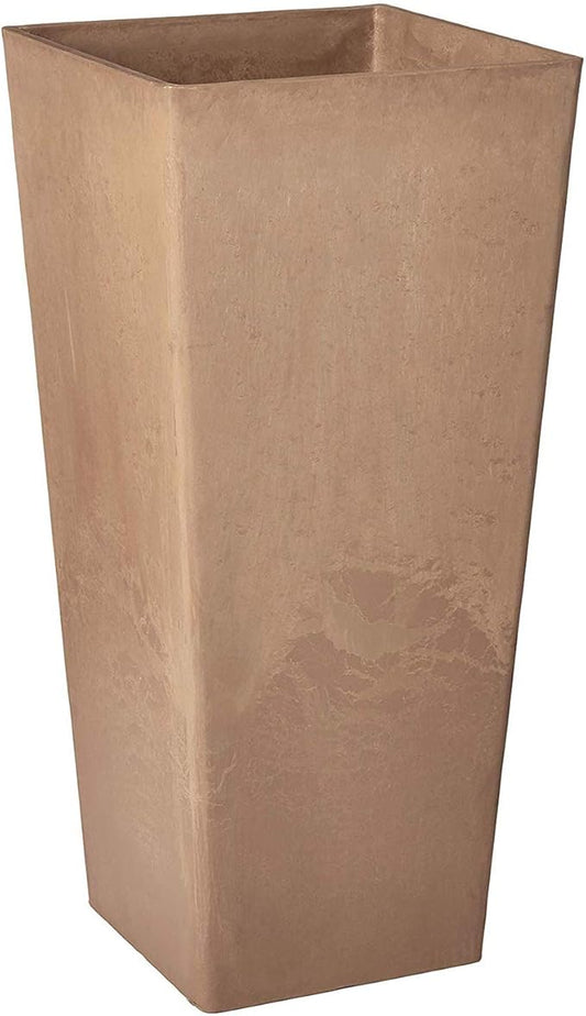 Arcadia Garden Products PSW FS32TP Contempo Tall Square Planter, 13 by 13 by 28-Inch