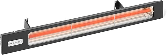 Infratech SL-4024 Slimline 63.5" Single Element Fixture 4000 Watt, 240 Volt, Black Finish