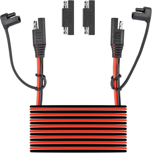 26FT SAE to SAE Extension Cable, 16AWG Power Supply Charging Cable Extensive Cord Long SAE Wire Harness with Polarity Reverse Adapter Converter by LOTUS+POWER