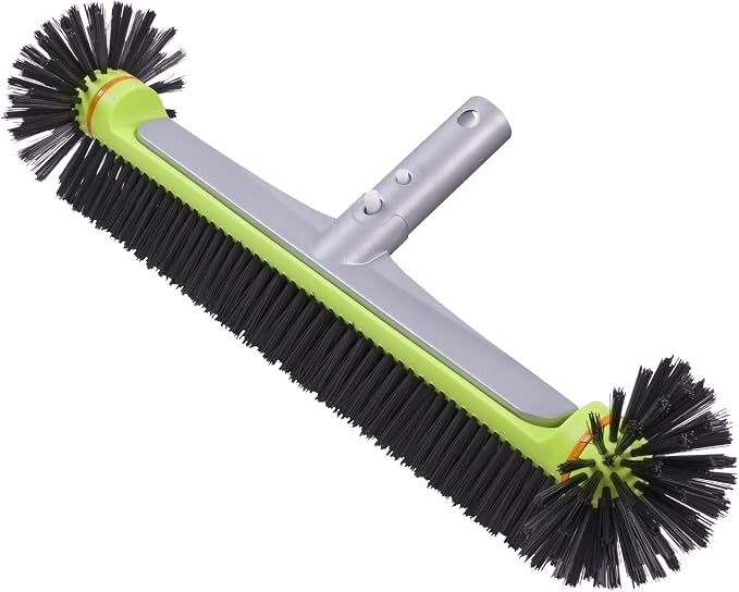 Sepetrel Pool Brush Head for Cleaning Walls,Heavy Duty Inground/Above Ground Swimming Pool Round Scrub Brushes with Premium Strong Bristle & Reinforced Aluminium Back by Sepetrel