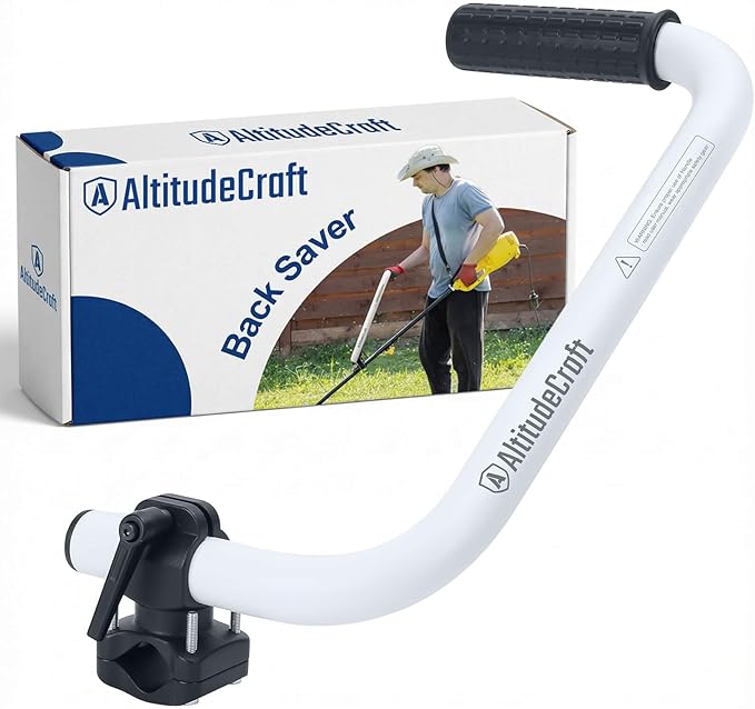 Upgraded Weed Eater Handle, String Trimmer Handle Extension, Ergonomic Back Saver Lawn Trimmer Handle Grip - Universal Weedeater Handle for Easy Yard Trimming (Patented) by AltitudeCraft