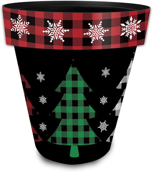 Briarwood Lane Checkered Trees Large Planter
