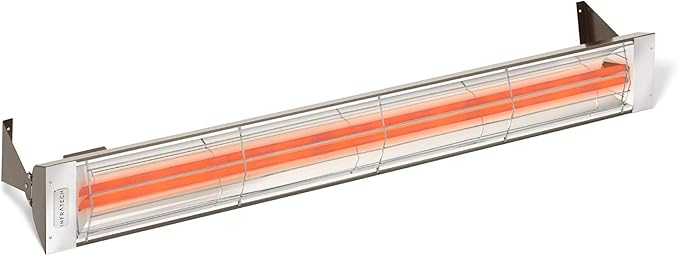 Infratech WD-6024 BR Stainless Steel 61.25” Dual Element Fixture 6000 Watt, 240 Volt, Bronze Finish