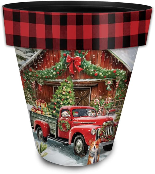 Briarwood Lane Country Christmas Large Planter