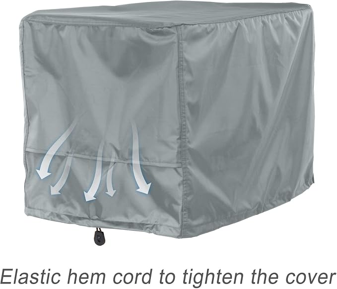Porch Shield Waterproof Universal Generator Cover 26 x 20 x 20 inch - for Most Generators 3000-5000 Watt, Gray - Image 4