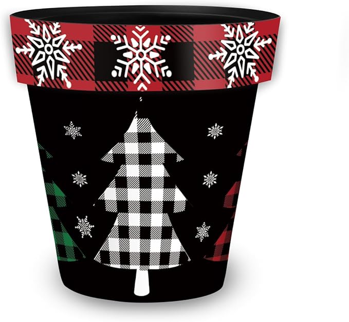 Briarwood Lane Checkered Trees Medium Planter