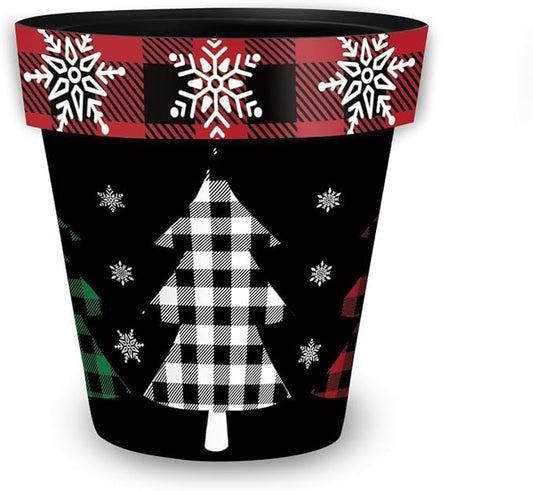 Briarwood Lane Checkered Trees Medium Planter