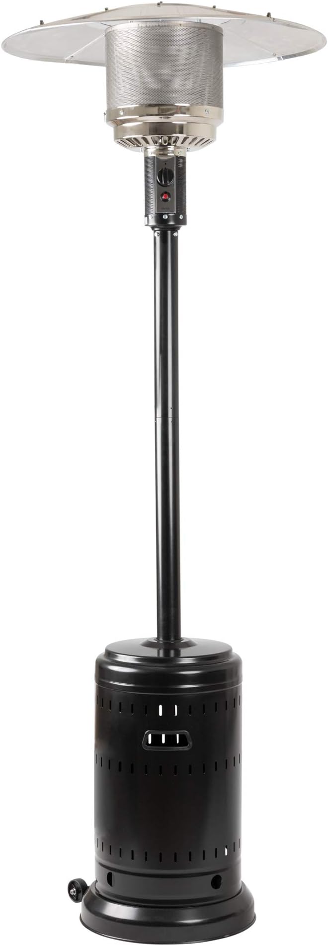 Amazon Basics Havana Bronze, Commercial, Propane 46,000 BTU, Outdoor Patio Heater with Wheels, Havana Bronze & Stand-Up Patio Heater Cover Set