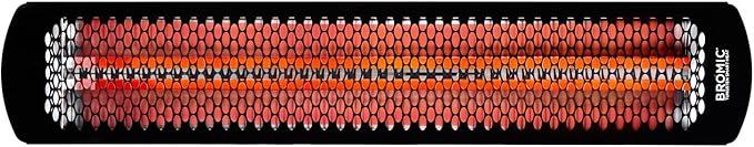 Bromic Tungsten Smart Heat 4000W Electric Patio Heater – Dual Element Infrared, 220V-240V, Black Finish – BH0420032