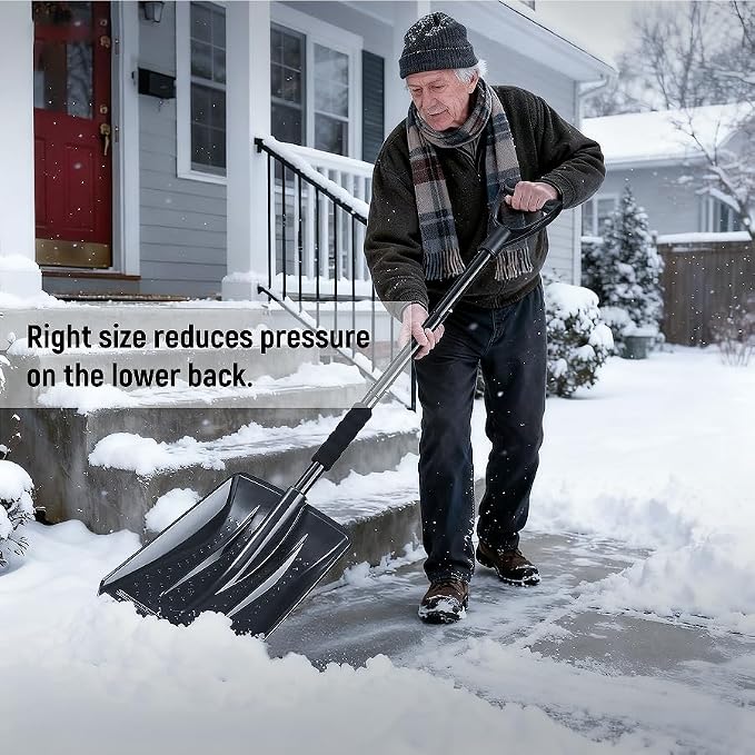 Cordless Snow Shovel,Frost-Resistant Shell,Adjustable Snow Guide - Image 3