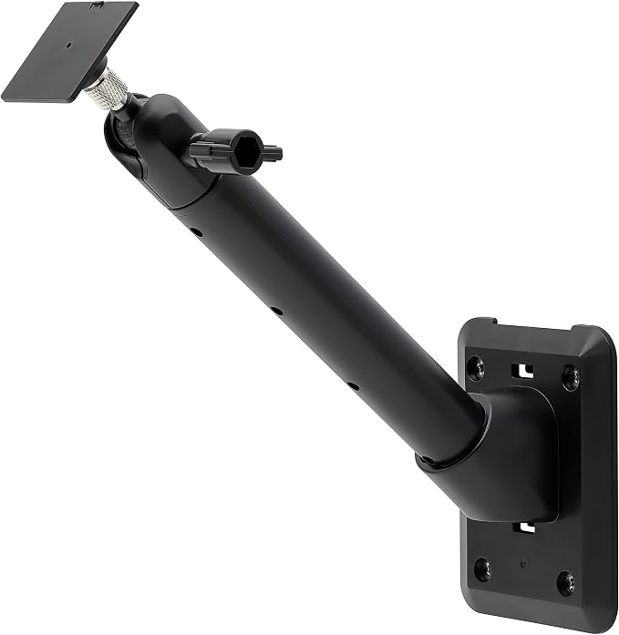 Holicfun Universal Solar Panel Wall Mount for Ring, Eufy, Arlo, Wyze, Reolink Solar Panels and More, Extended Mounting Arm, Multi-Angle Adjustable (Black) by Holicfun