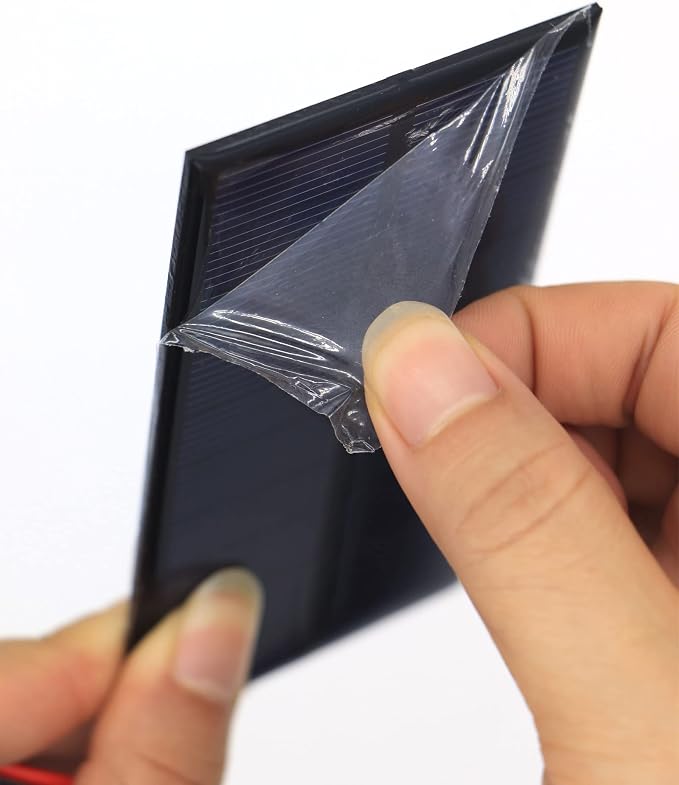 Micro Solar Panels with Wire, 5PCS 5V 200mA Photovoltaic Solar Cells Kit 110mmx60mm / 4.33''x 2.36'' - Image 4
