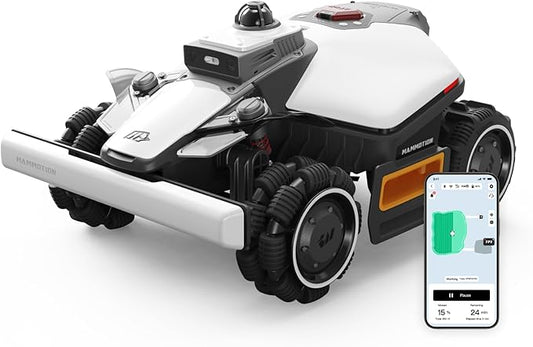 (2026 Upgrade) Mammotion LUBA mini 2 AWD 1500H Robot Lawn Mower, for 0.37 Acres, 360° LiDAR+Dual-Camera AI Vision, 80% Slope, DropMow, 20 Multi-Zone Management, Cutting Height 2.2"-4.0" by MAMMOTION