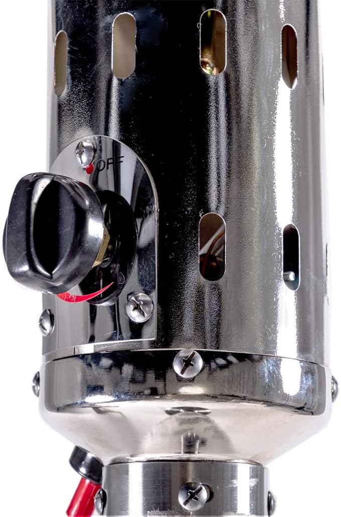 Patio Heaters for Outdoor Use, 47000 BTU Double-Layer Stainless Steel Burner, Portable Propane Heater with Wheels for Home, Residential, Party, Backyard, Garden, Silver Stainless Steel