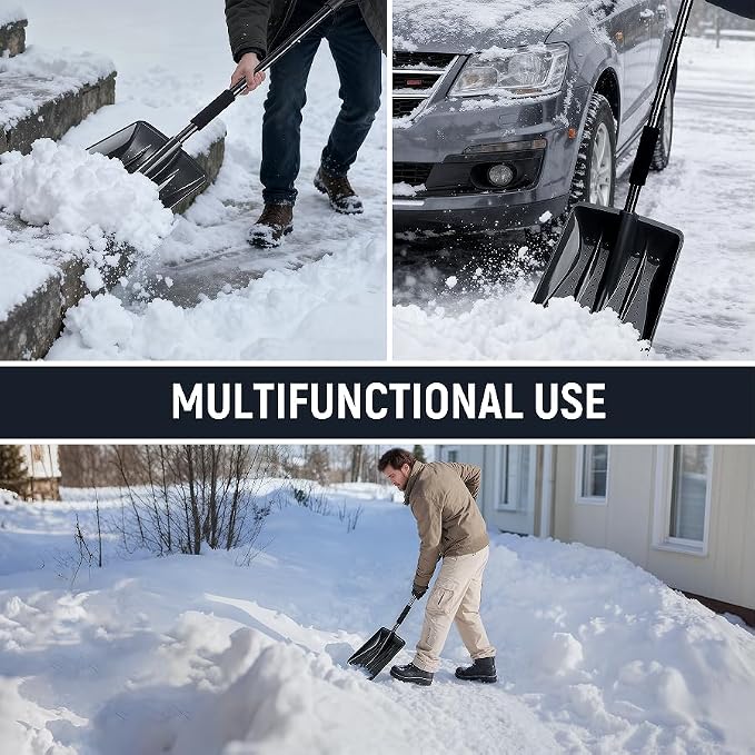 Cordless Snow Shovel,Frost-Resistant Shell,Adjustable Snow Guide - Image 4
