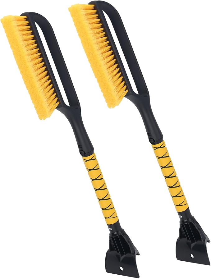 KeFanta Ice Scrapers for Car Windshield, 2 Pack 27'' Snow Removal Brush for SUV and Truck Window, Automotive Winter Accessories by KeFanta
