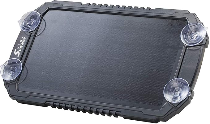 Sunway Solar Car Battery Trickle Charger & Maintainer 12Volt 8W Solar Panel Power Charger kit Portable Waterproof for Automotive RV Marine Boat Truck Motorcycle Trailer Tractor Powersports Snowmobile - Image 8