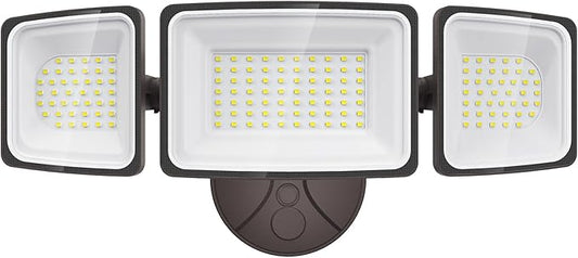 Onforu 130W Flood Lights Outdoor, 13000LM Brightness LED Light Outside, IP65 Waterproof LED Exterior Floodlight with 3 Adjustable Heads, 6500K White Outdoor Security Light for Yard Garage Eave