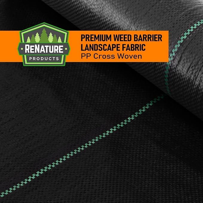 LAVEVE 6.5FT x 300FT Weed Barrier Landscape Fabric, 3.2oz Premium Heavy Duty Garden Cloth, Ground Cover for Gardening, Farming - Image 7