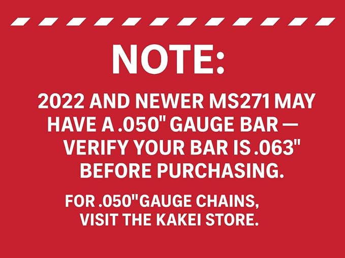 KAKEI Chainsaw Chain 20 Inch .325" Pitch .063" Gauge 81 Drive Links- 26RS 81 Fits Stihl (PRE 2023 .063" Gauge) MS291, MS271 Farm Boss, MS261-36390050081, V81 (3 Chains) - Full Chisel - Image 2
