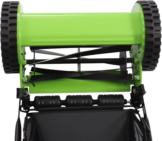 12inch Manual Push Reel Lawn Mower with Haybasket Push Reel Lawn Mower - Image 6