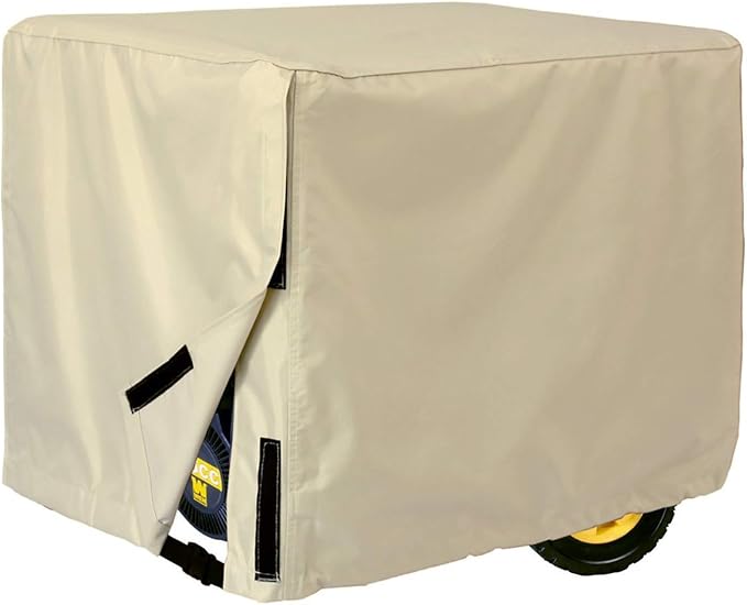Porch Shield Waterproof Universal Generator Cover 38 x 28 x 30 inch, for Most Generators 5500-15000 Watt, Light Tan by PorchShield