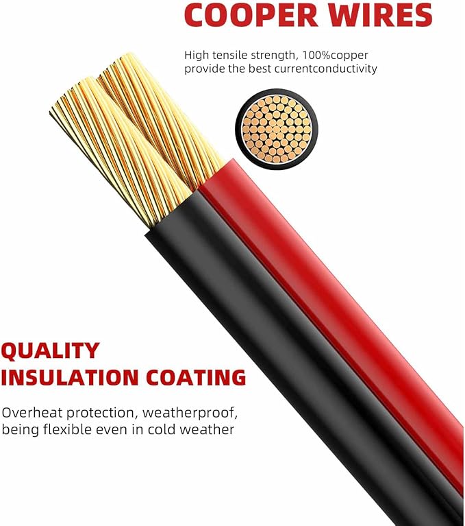 SAE Extension Cable 12AWG, SNLLMZI SAE to SAE Extension Cord DC Power Automotive Extension Cable for Solar Panels,Cars, RVs,Trucks,Boats, etc (15FT) - Image 5