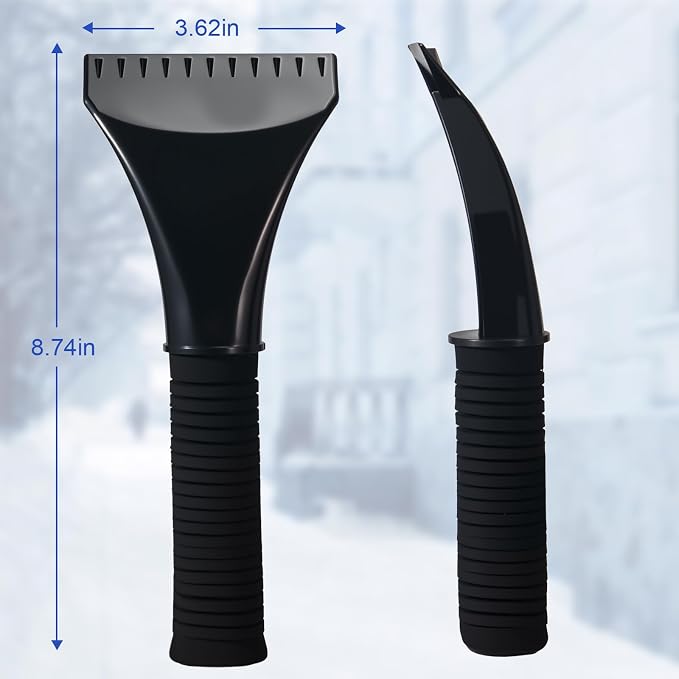 Conliwell 8.74" Car Windshield Snow and Ice Scraper Head Detachable Ergonomic Foam Grip Snow Shovel, Suitable for Removing Snow from Cars, Trucks, SUVs, and Other Heavy-Duty Vehicles???SXS-LL-1??? - Image 3