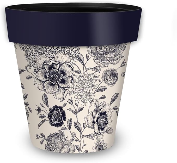 Briarwood Lane Woodcut Floral Small Planter