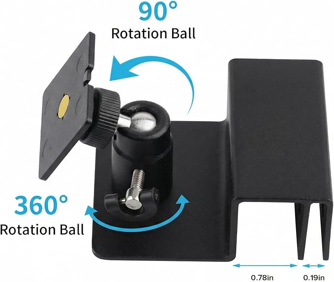 ALERTCAM Gutter Mount for Solar Panel, Adjustable Weatherproof Aluminum Alloy Mount Bracket, Perfect Angle to Get Adequate Sunlight (Black) - Image 3