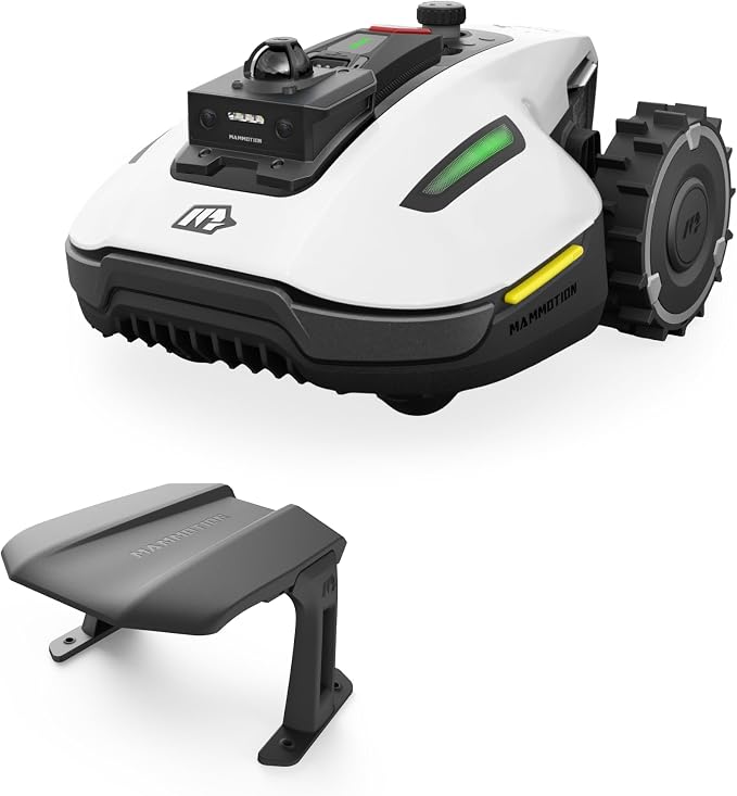 (2026 Upgrade) Mammotion YUKA mini 2 1000H Robotic Lawn Mower with Garage, for 0.25 Acre, 360° LiDAR + AI Vision, 45% Slope, DropMow, Smart Battery Management,Cutting Heights 2.0"-3.5" by MAMMOTION