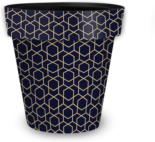 Briarwood Lane Blue Geometric Medium Planter