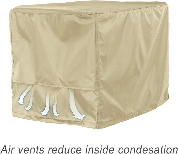 Porch Shield Waterproof Universal Generator Cover 35 x 26 x 28 inch, for Most Generators 5000-12000 Watt, Light Tan - Image 8