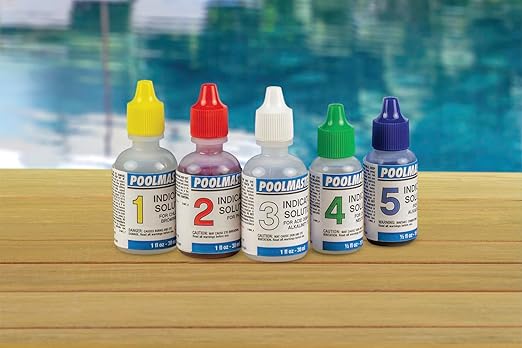 Poolmaster 23227 Replacement Indicator Solutions #1 - #5 For Spa or Swimming Pool Water Testing, Neutral, Small - Image 3
