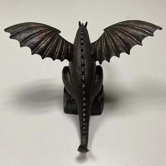 Outdoor Dragon Water Fountain - Spitting Dragon Garden Statue for Koi Ponds, Patios & Water Features (Weatherproof Design)