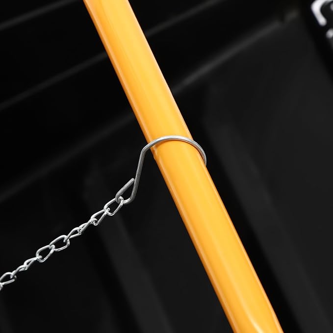 16-Inch Push Reel Lawn Mower, Wheeled Lawns Mower with Four 5-Edged Blades 2-in-1 Manual Lawn Mowers Adjustable Mowing Height Walk-Behind Steel Lawn Mowers with Removable Grass Catcher - Image 6