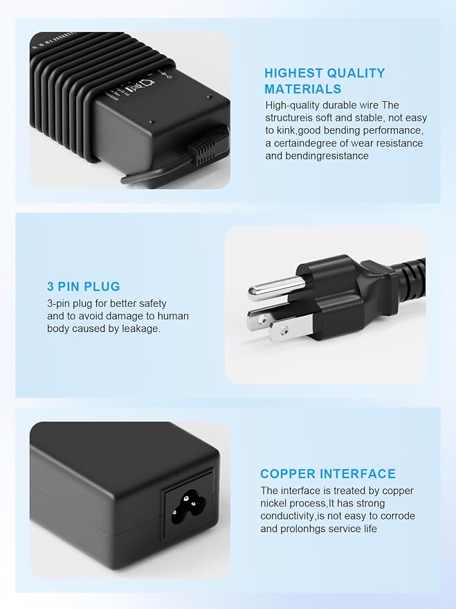24V 90W AC Adapter Jackery Charger for Jackery Portable Power Station Explorer 160 240 300 500 550 Solar Generator 167Wh 240Wh 293Wh 518Wh Lithium Battery Charging Cord - Image 4