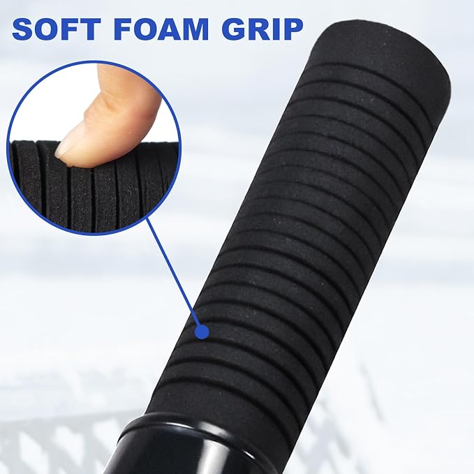 Conliwell 8.74" Car Windshield Snow and Ice Scraper Head Detachable Ergonomic Foam Grip Snow Shovel, Suitable for Removing Snow from Cars, Trucks, SUVs, and Other Heavy-Duty Vehicles???SXS-LL-1??? - Image 5