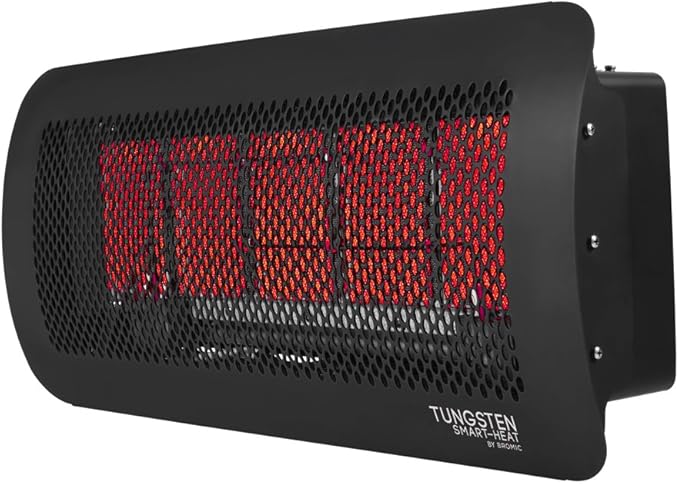 Bromic Tungsten Smart Heat 7000W Gas Patio Heater - Natural Gas (NG), 300 Series, 110V, Black Finish - BH0210001-1