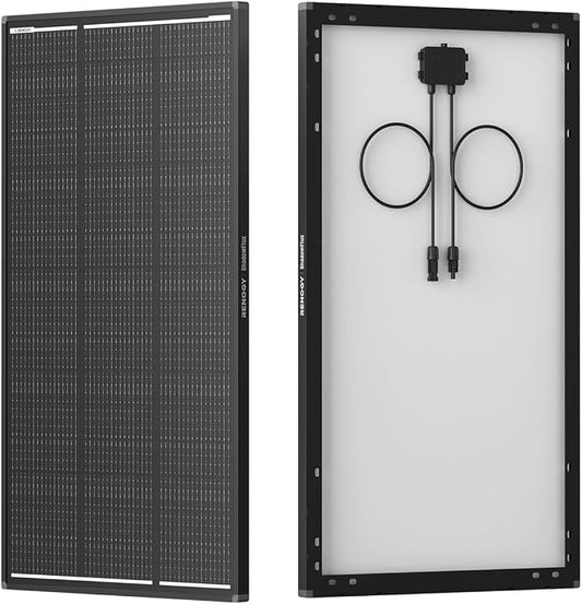 Renogy ShadowFlux Solar Panels, N-Type Anti-Shading Panels for 12V/24V Systems with 25% High-Efficiency PV Modules, 120W ShadowFlux N-Type Panel by RenogySolar
