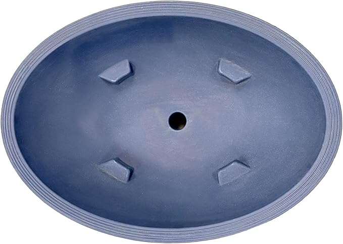 Crescent Garden Delano Oval Planter Bowl, Succulent Garden, Unique Indoor/Outdoor Double-Walled Plant Bowl with Plug- Oval Shape - 24" L x 17" W x 8" H (Old Bronze)