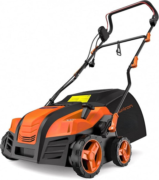 16” Artificial Turf Vacuum,1800w Grass Sweeper 15 Amp Lawn Sweeper Yard Power Brush with 55L Removable Leaf Collection Bag, Quick-Fold, Keeps Clear Sweepy Box, Hesperidium by SWIPESMITHToolAssistant