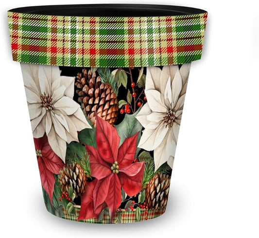 Briarwood Lane Mixed Poinsettias Small Planter