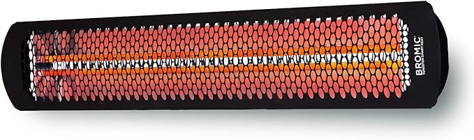 Bromic Tungsten Smart Heat 6000W Electric Patio Heater – Dual Element Infrared, 220V-240V, Black Finish – BH0420033