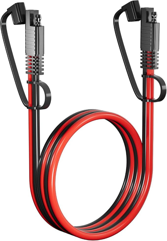 SAE Extension Cable 12AWG, SNLLMZI SAE to SAE Extension Cord DC Power Automotive Extension Cable for Solar Panels,Cars, RVs,Trucks,Boats, etc (6.6FT) by SNLLMZI