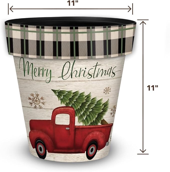 Briarwood Lane Merry Christmas Pickup Truck Medium Planter