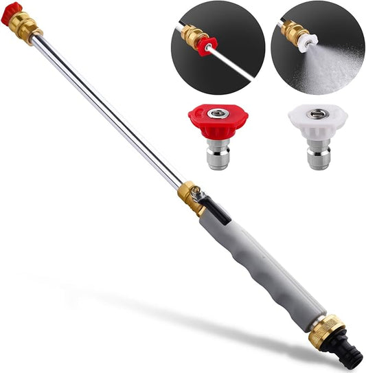 2026 Upgraded Jet Nozzle Power Washer for Garden Hose, Includes 2 High-Pressure Nozzles and Quick Connectors | Hydro Jet High Pressure Washer Tools by Unknown